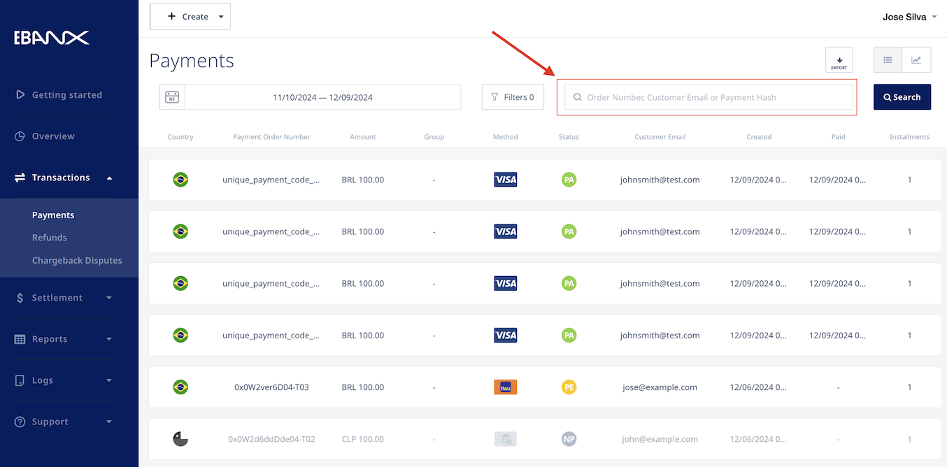 Retrive a Payment - Example